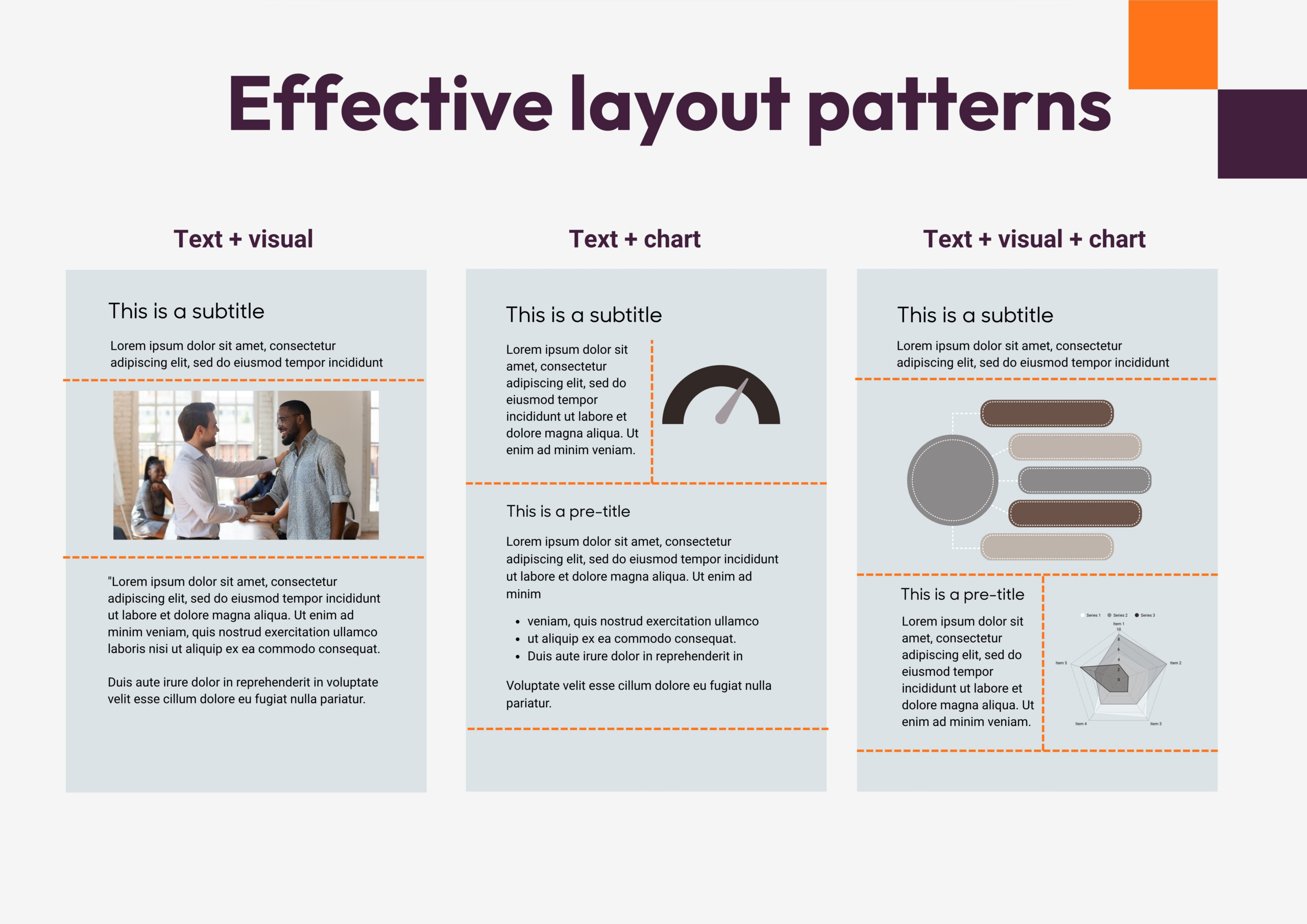 Effective layout patterns