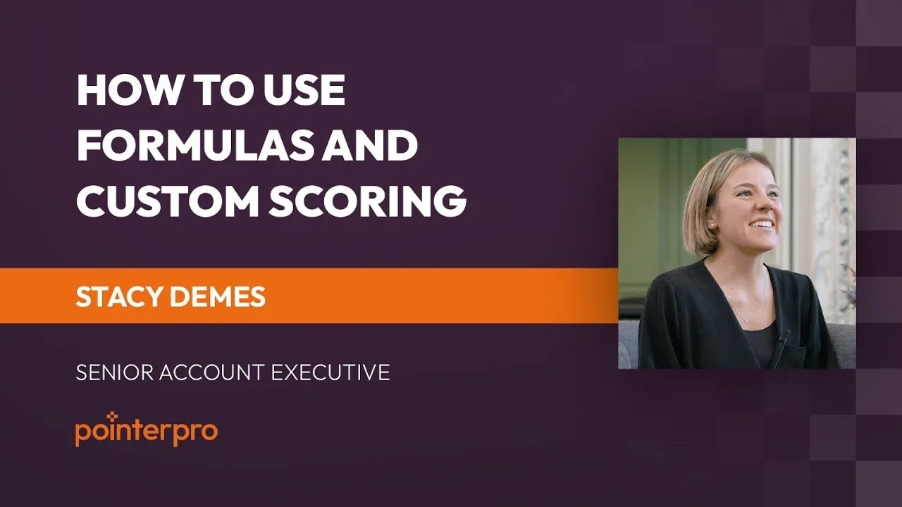 howto use formulas and custom scoring with Pointerpro